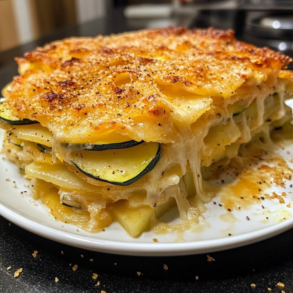 Kartoffelauflauf mit Zucchini