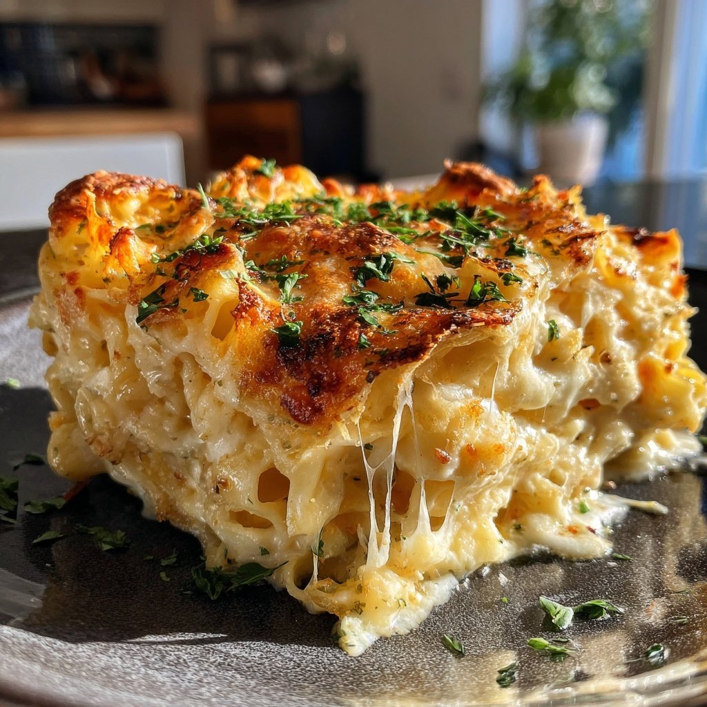 Nudelauflauf mit Käse