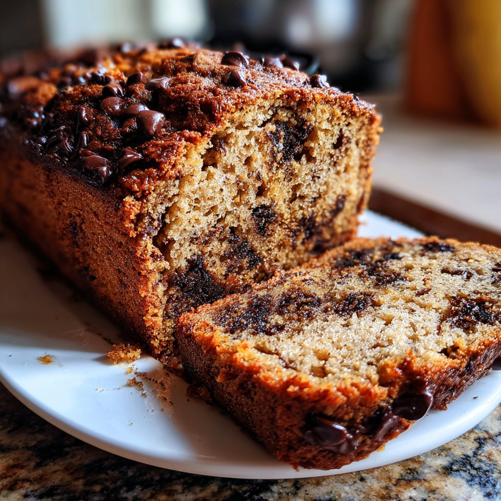 Bananenbrot mit Schoko-Drops