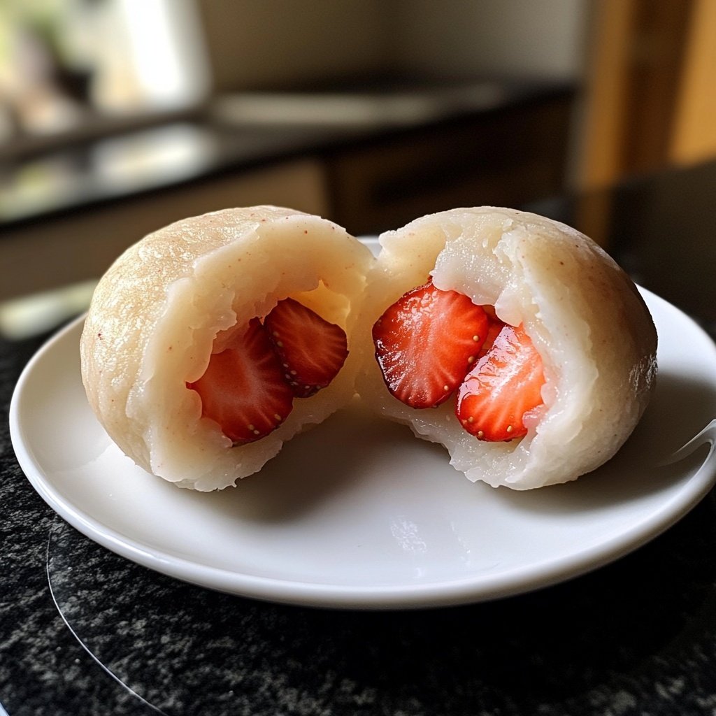 Erdbeer-Mochi