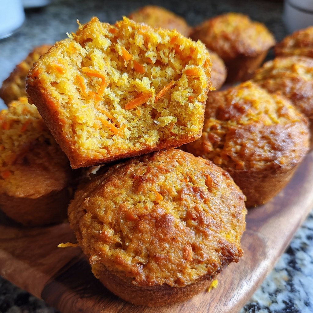 Saftige Karottenmuffins ohne Zucker