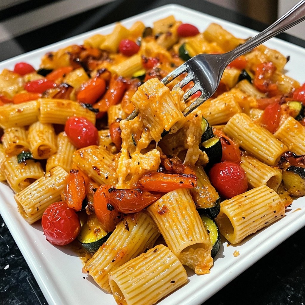 Rigatoni mit Ofengemüse