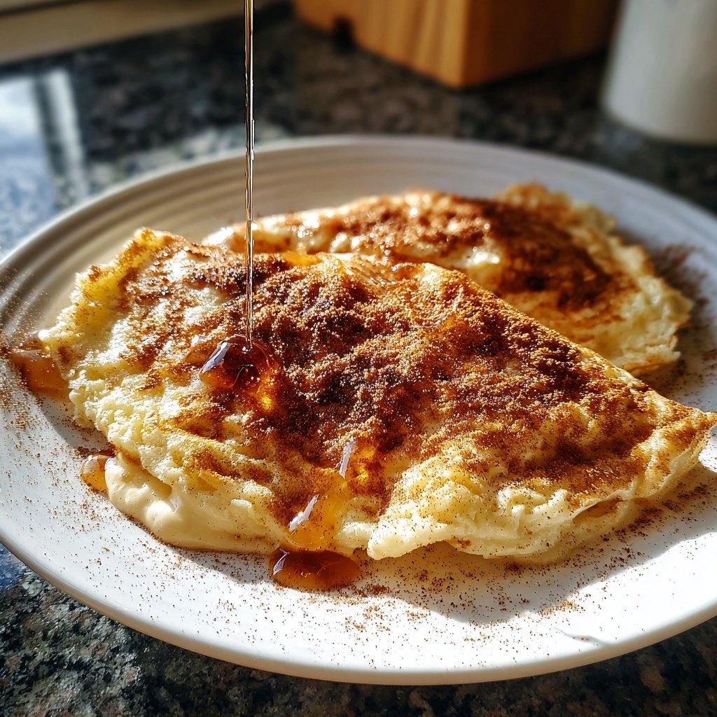 Pfannkuchen mit Apfelmus