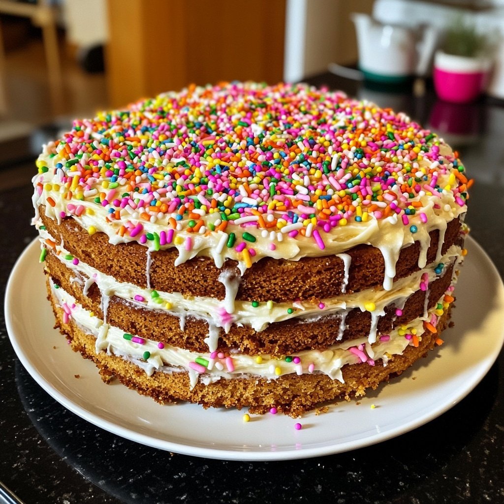 Geburtstagskuchen einfach gebacken