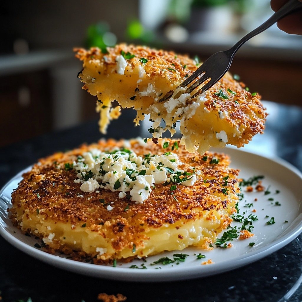 Kartoffelfrikadellen mit Schafskäse