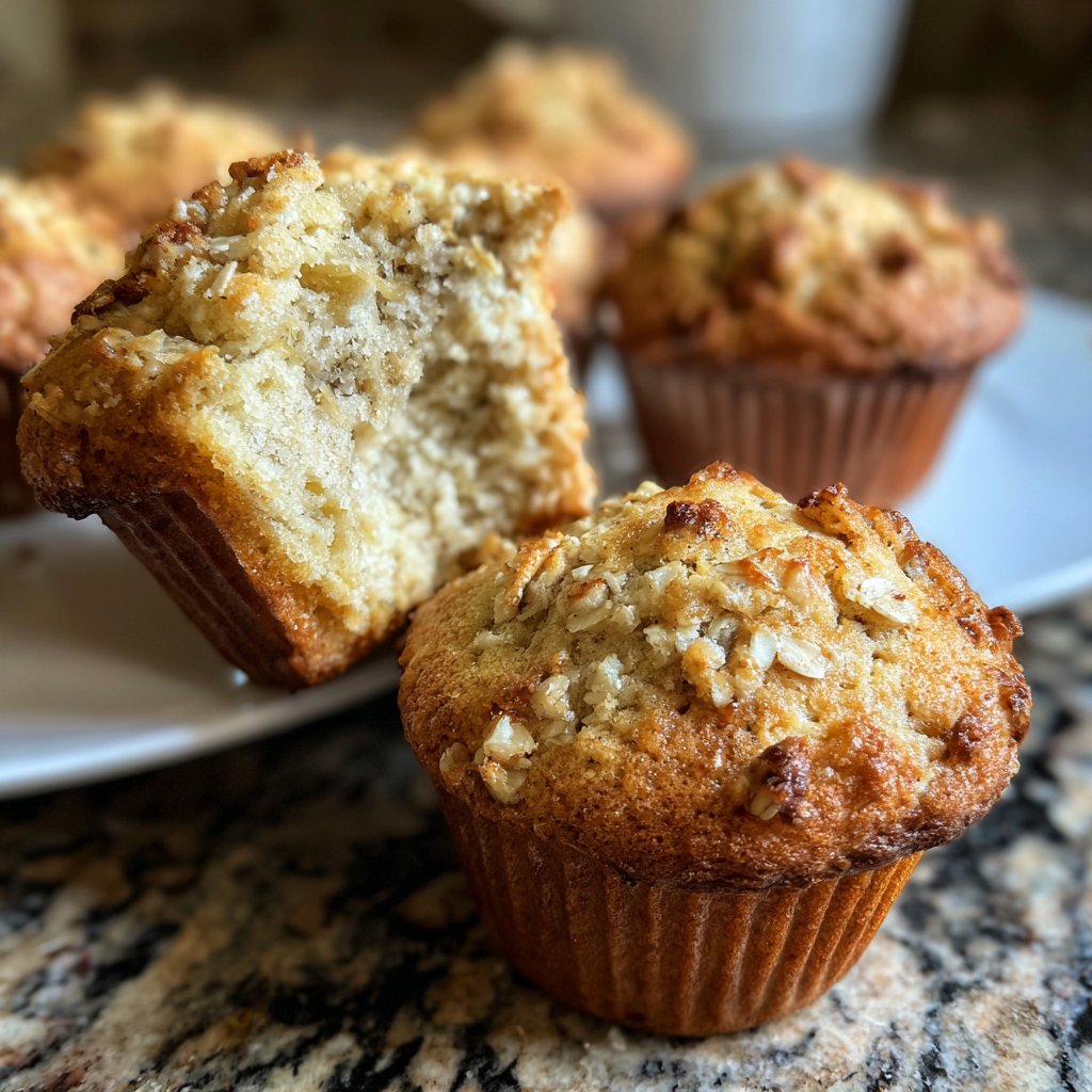 Muffins mit Banane und Haferflocken