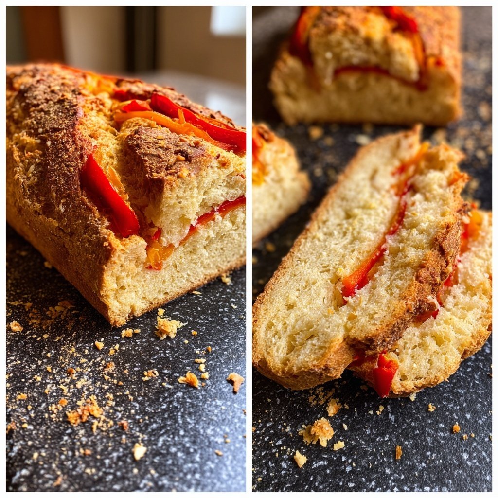 Zupfbrot Mit Paprika Streifen