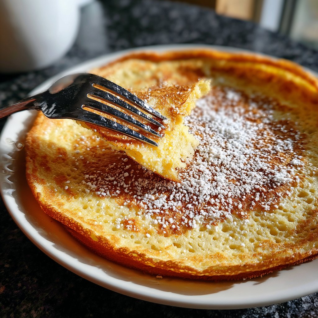 Pfannkuchen mit Zitronenzucker