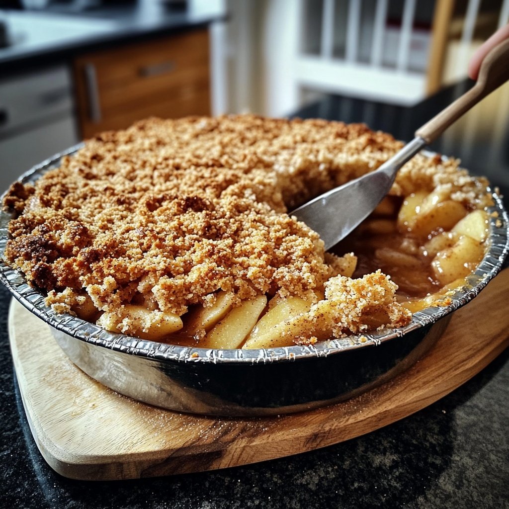 Veganer Apfel-Crumble