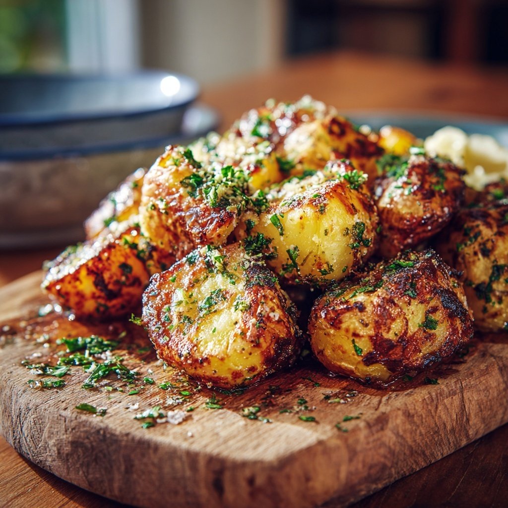 Grillkartoffeln Mit Knoblauch Und Kräutern