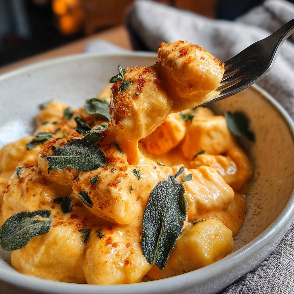 Gnocchi mit Kürbissauce